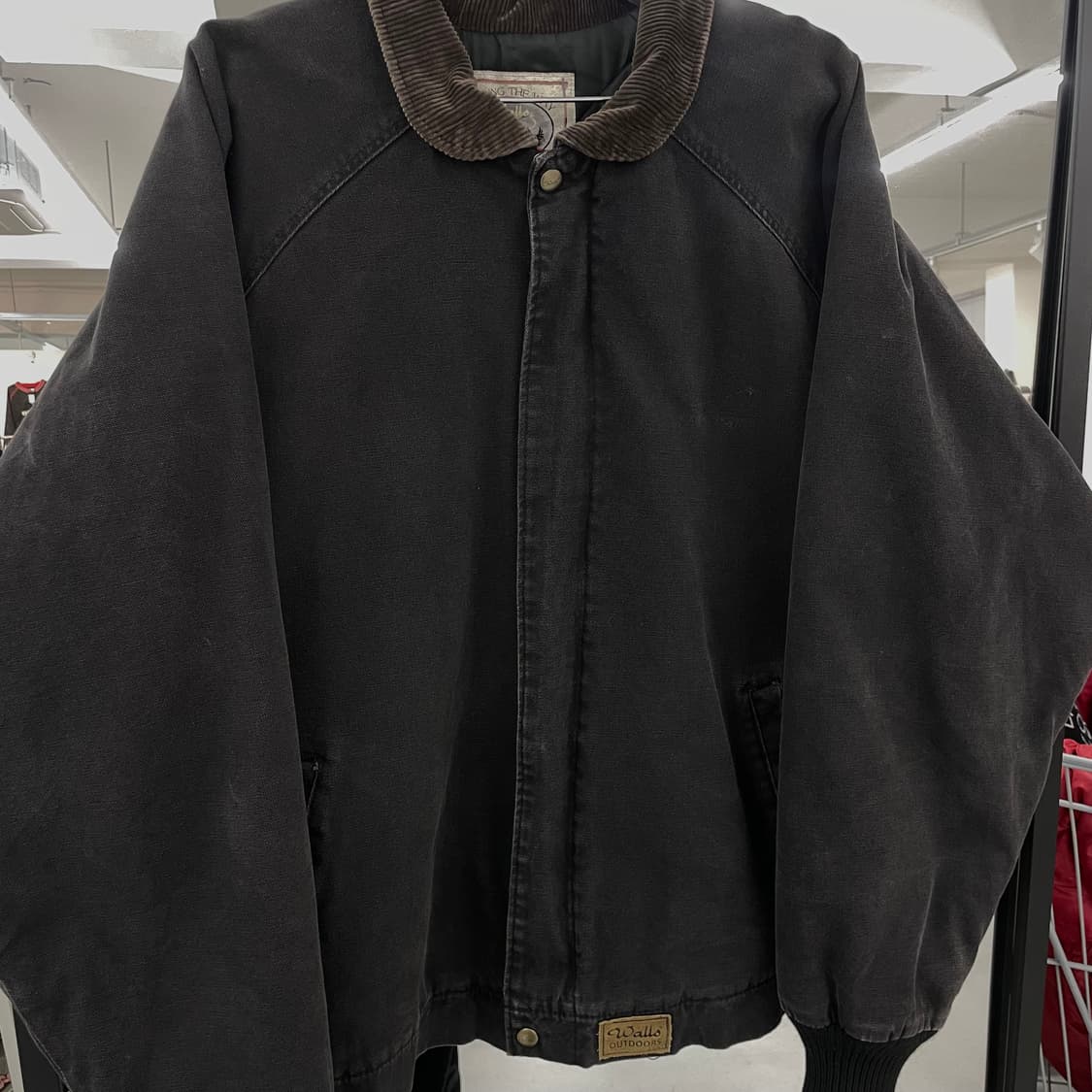 Walls 월즈 빈티지 덕캔버스 칼하트맛 페이딩 코듀로이 카라 워크자켓 상품이미지3