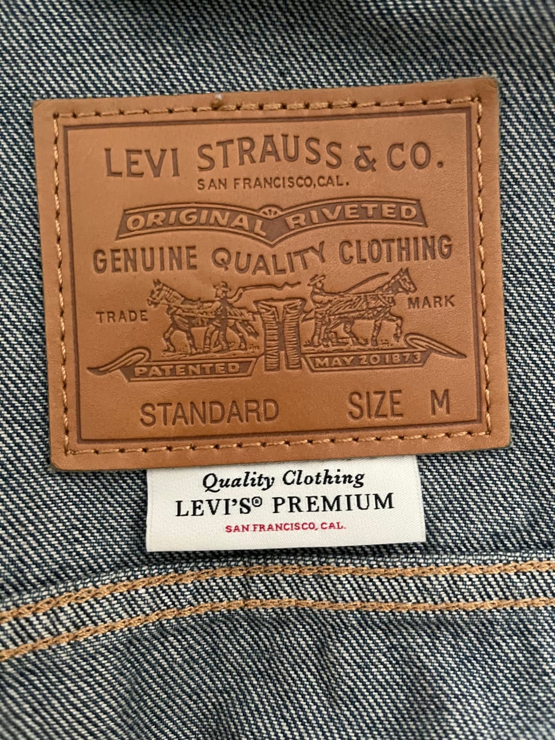 리바이스 프리미엄 타입 3 트러커 데님자켓 사이즈 M 상품이미지5