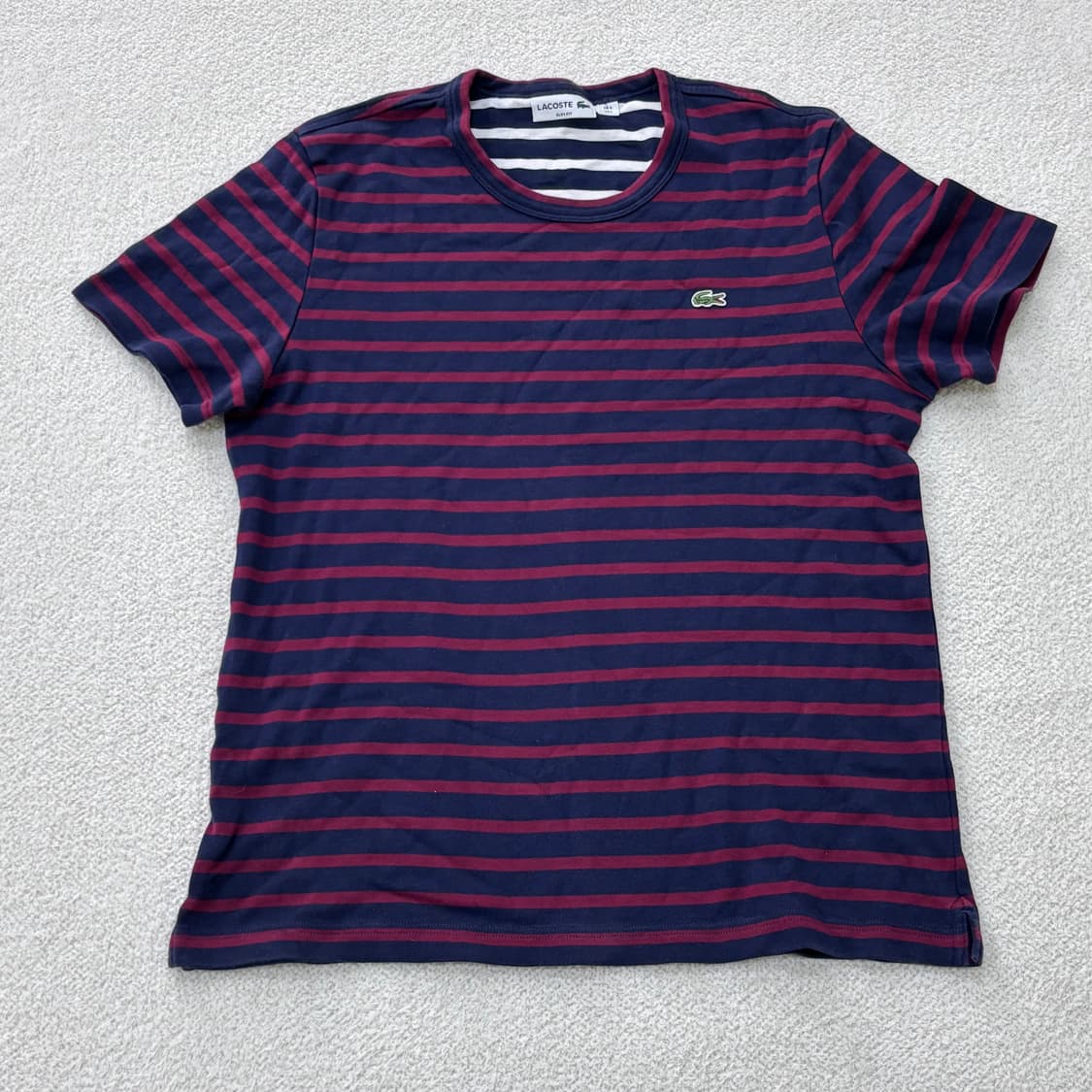 L 라코스테 슬림핏 반팔 티셔츠 0305E 상품이미지1