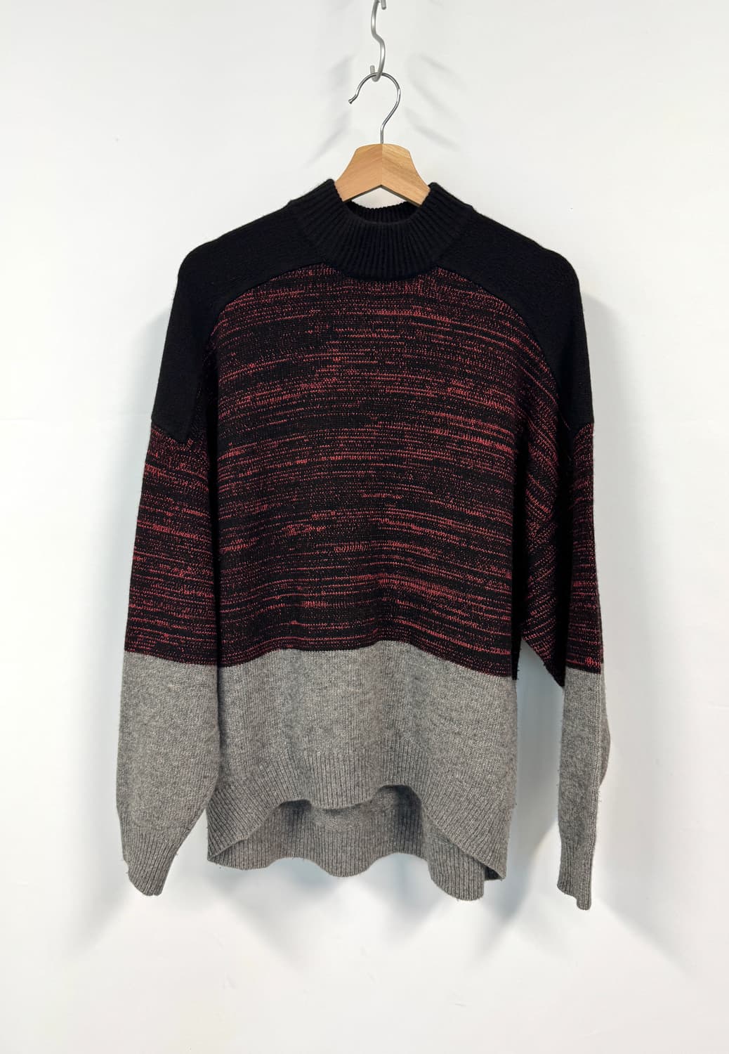 ALEXANDER WANG 마블드 컬러블럭 풀오버 스웨터 S 상품이미지1