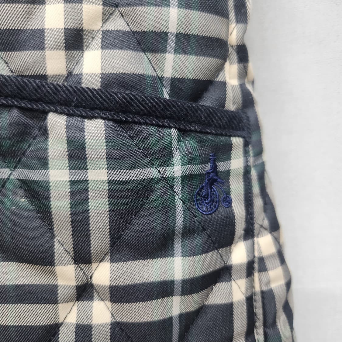 빈폴 떡볶이 체크 퀄팅 후드 자켓 M 상품이미지3