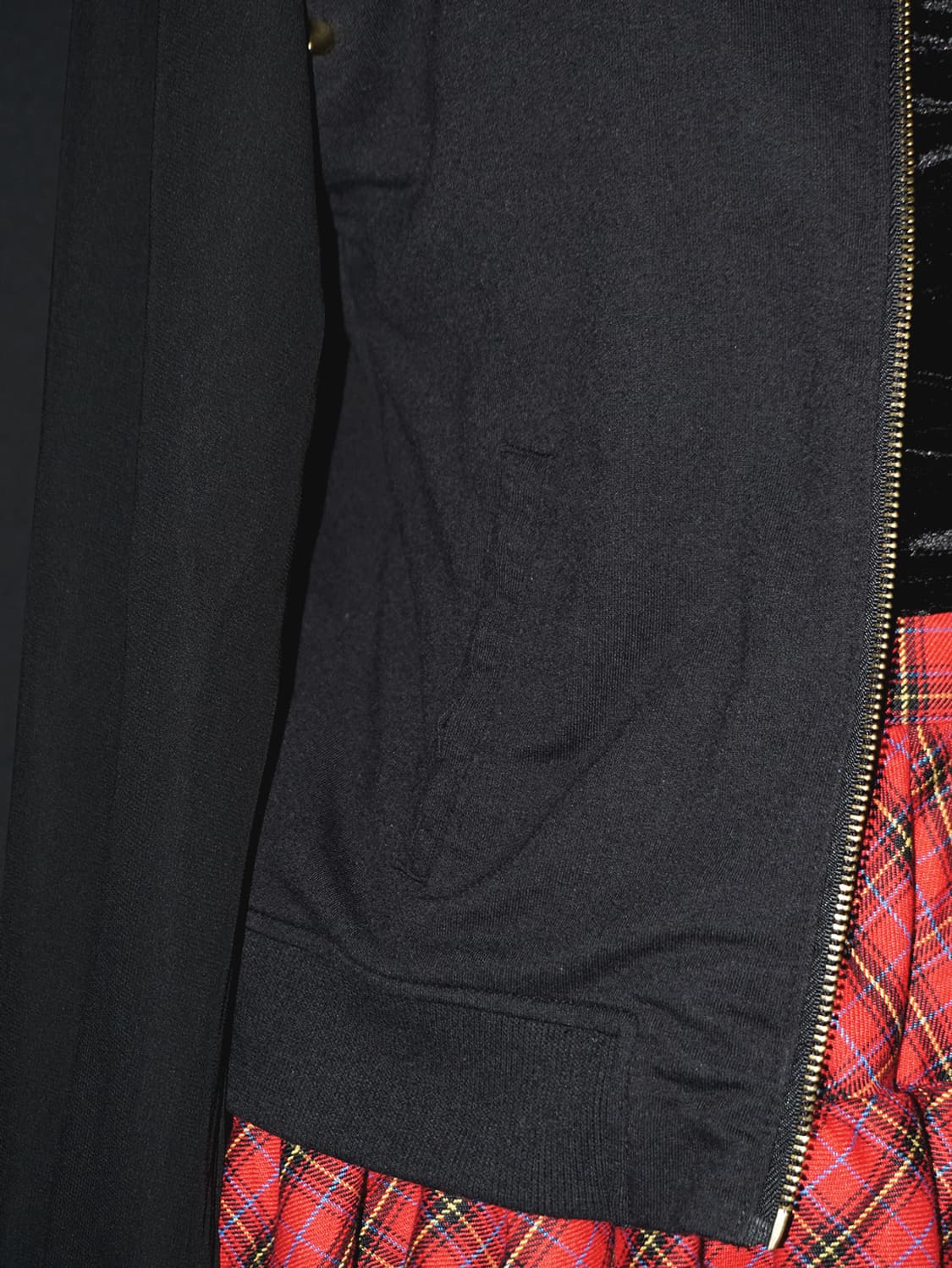 punk see-through arm stud zip-up  상품이미지6