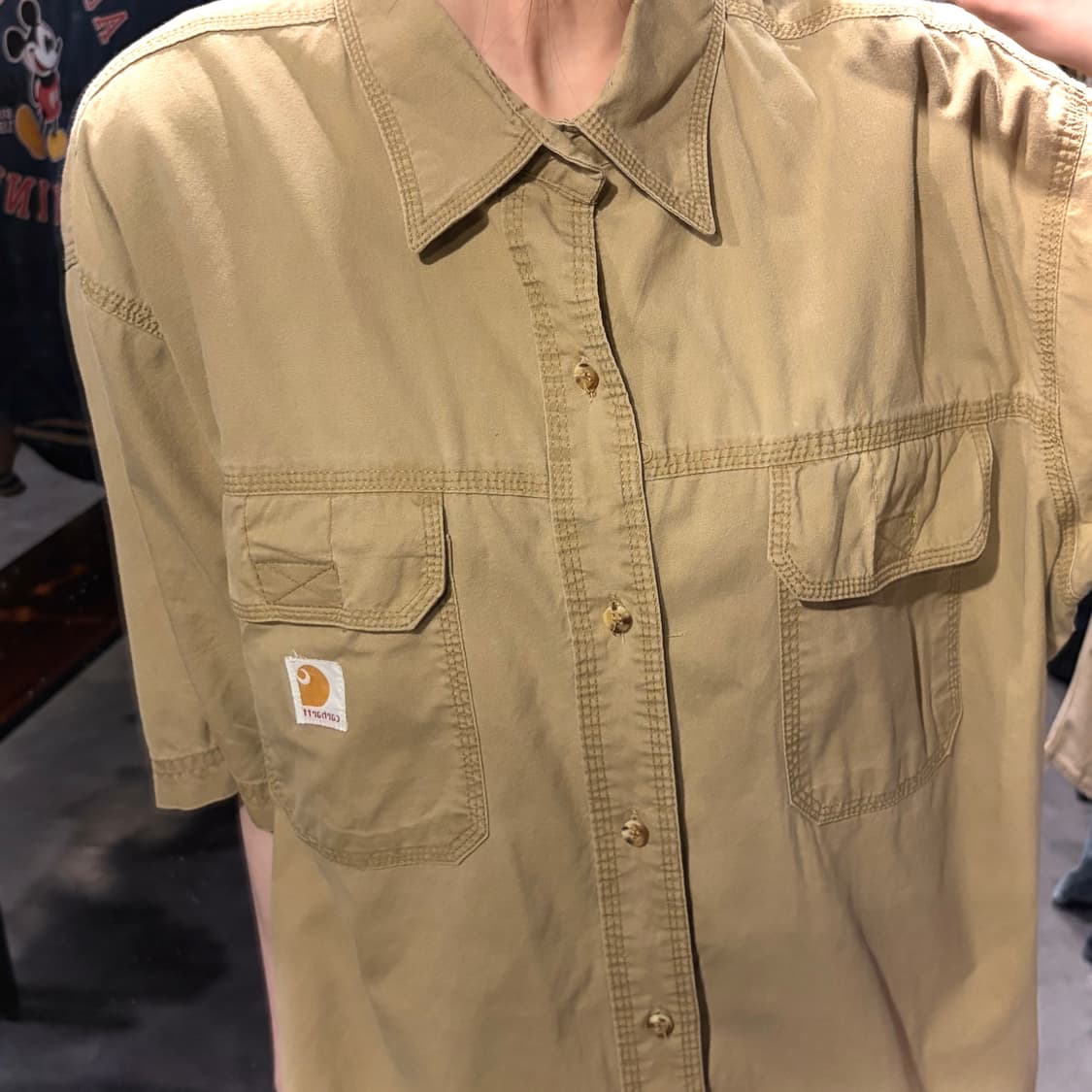 [IM]Carhartt 칼하트 반팔 셔츠 베이지 상품이미지4