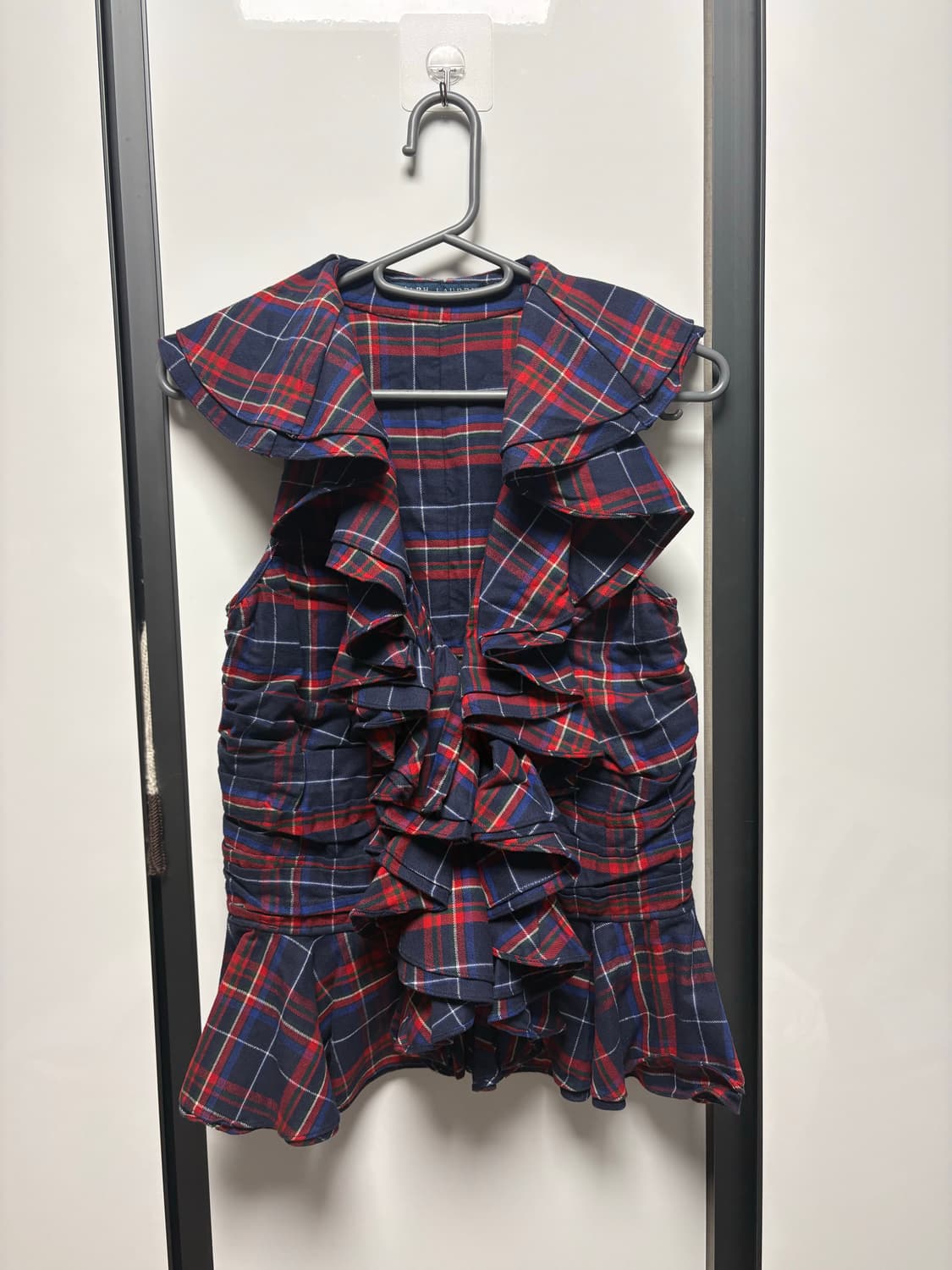 랄프로렌 체크 슬리브리스 상품이미지1