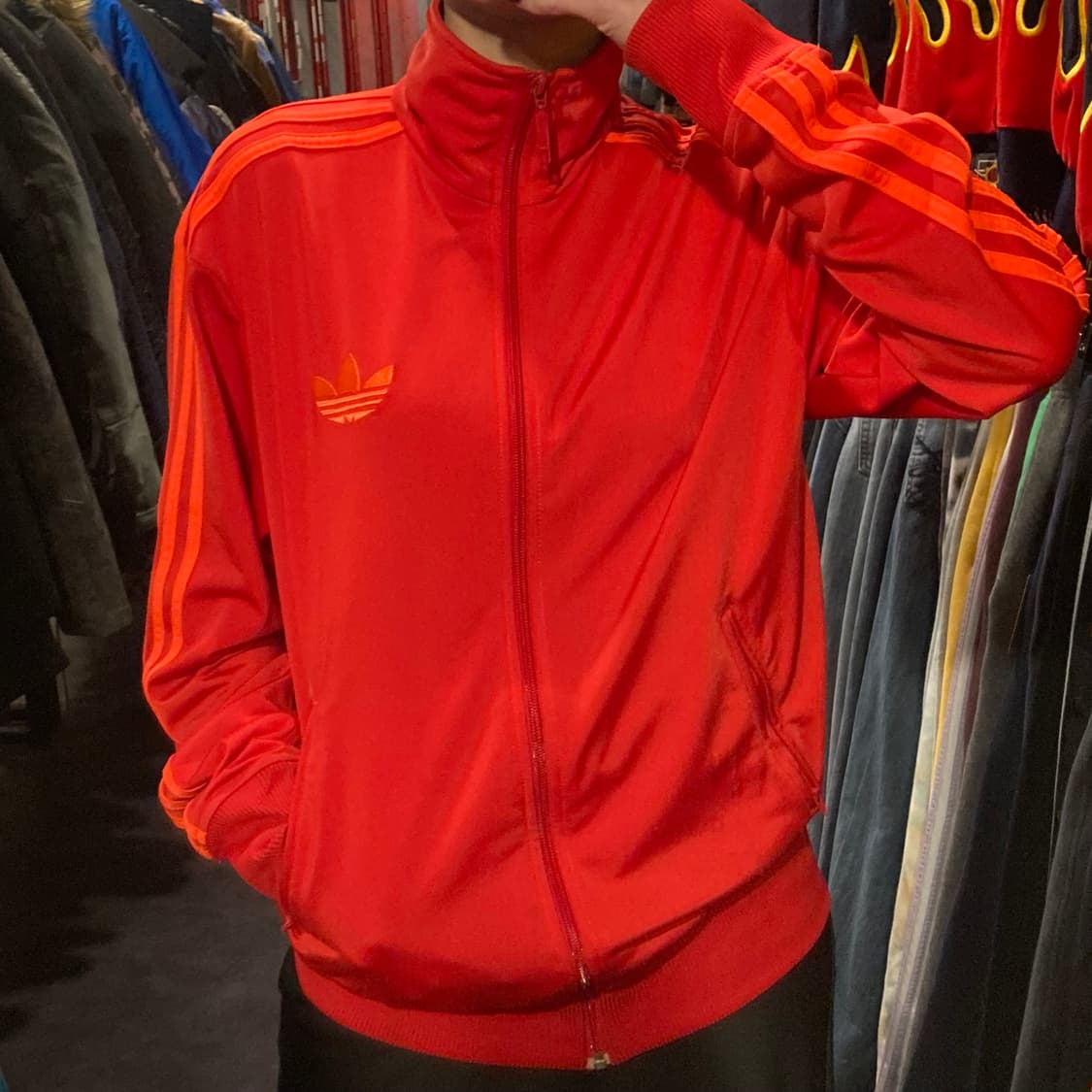[IM] 아디다스 파이어버드 트랙탑져지 레드 오렌지 상품이미지2