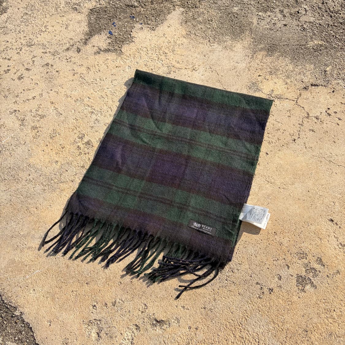 빔즈 Heart 빈티지 체크 머플러 OS 상품이미지2