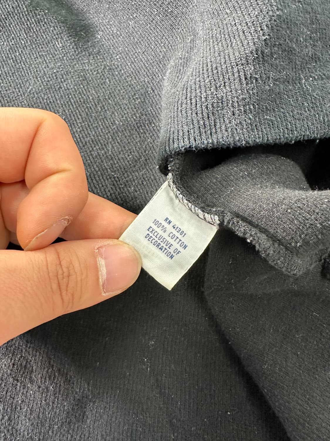 100 폴로랄프로렌 블랙 코튼 반집업 니트 상품이미지5