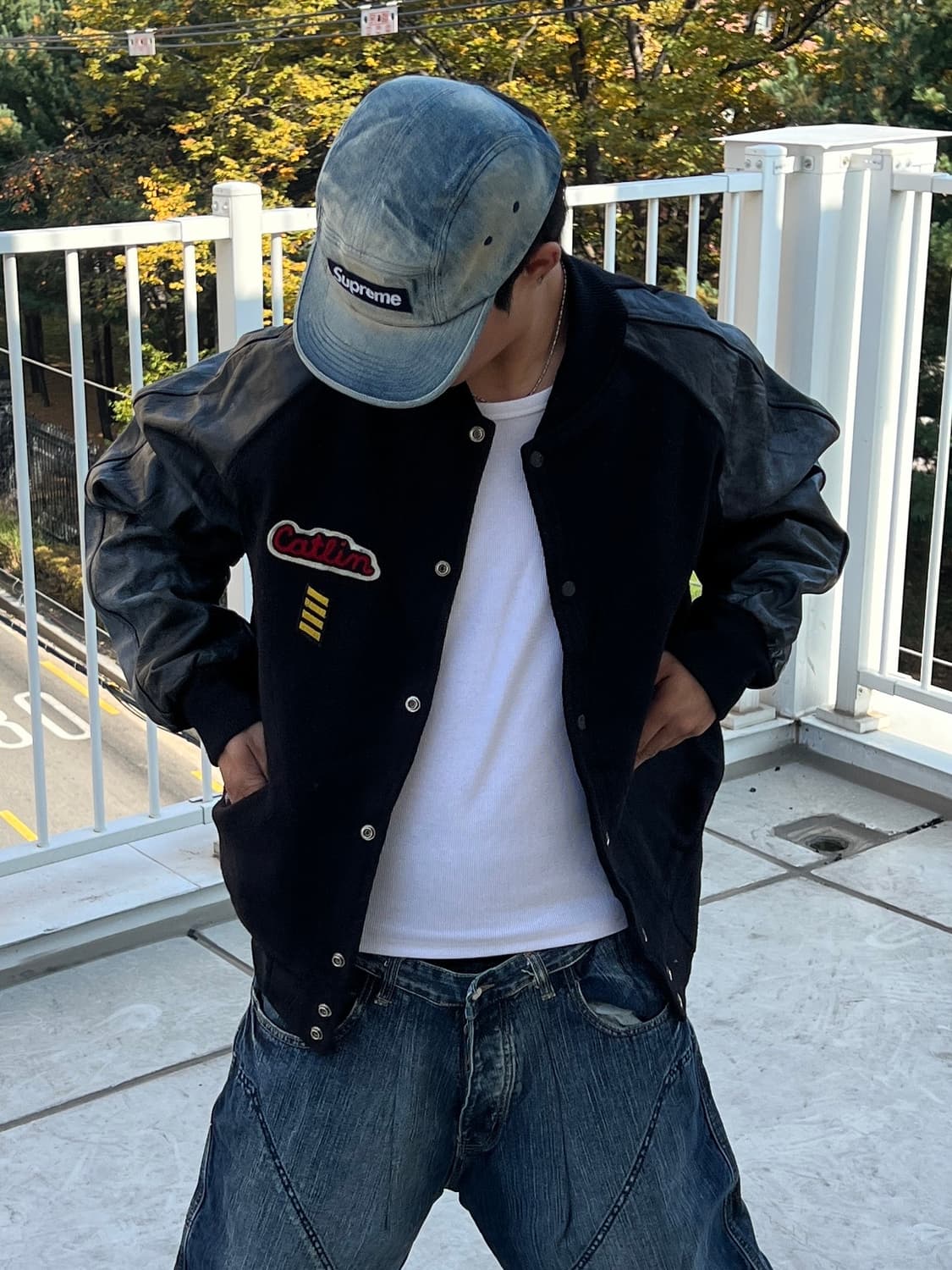 빈티지 바시티 자켓 상품이미지2