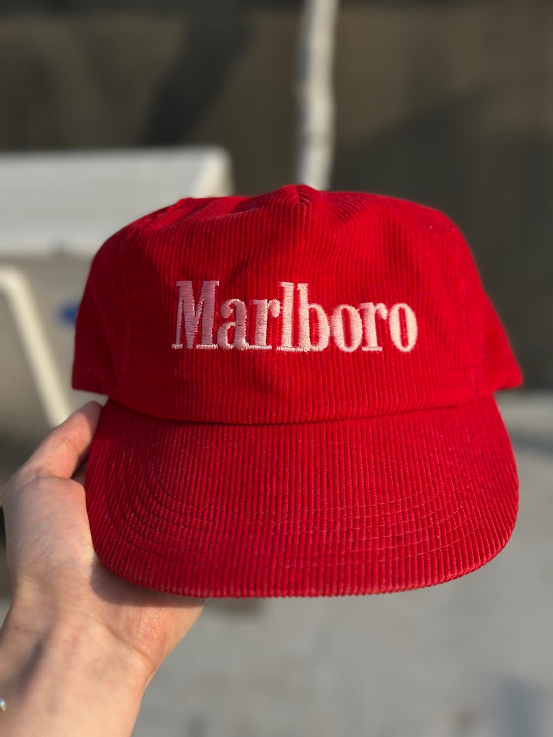 90S Marlboro 빈티지 말보로 코듀로이 모자 상품이미지1