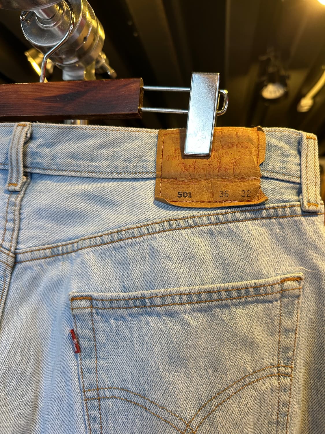 90s 리바이스501 데님 팬츠 36x32 made in usa 상품이미지7