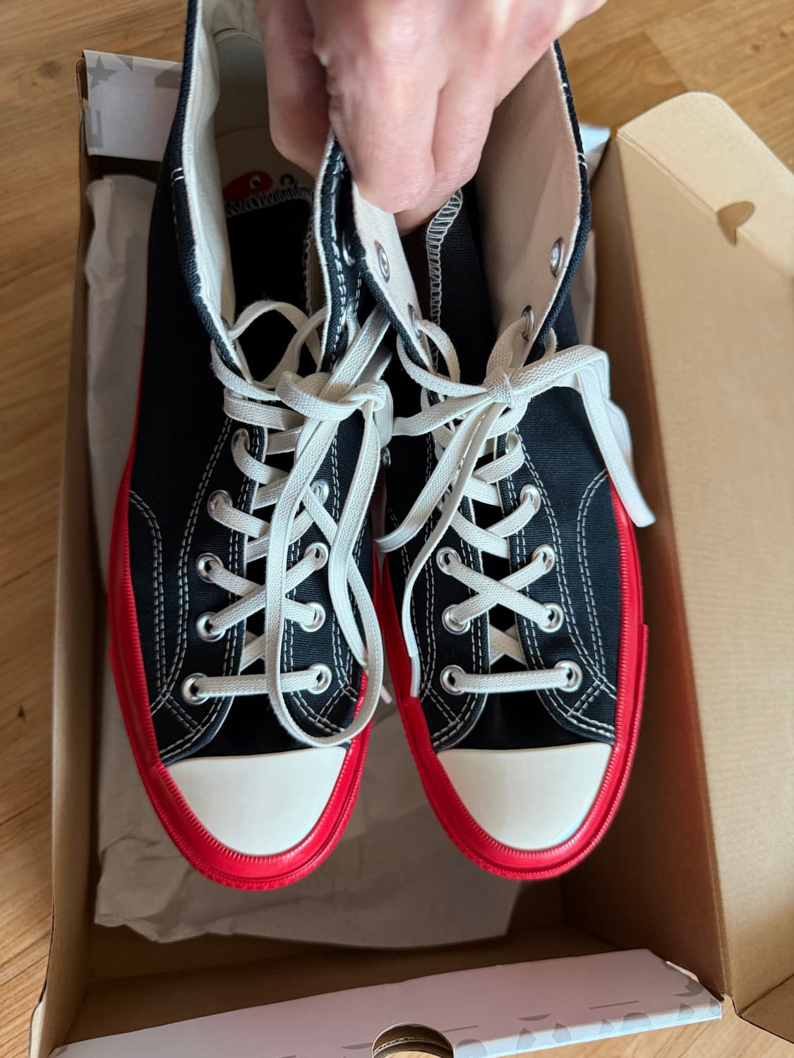 컨버스 꼼데가르송 플레이 하이탑 상품이미지1