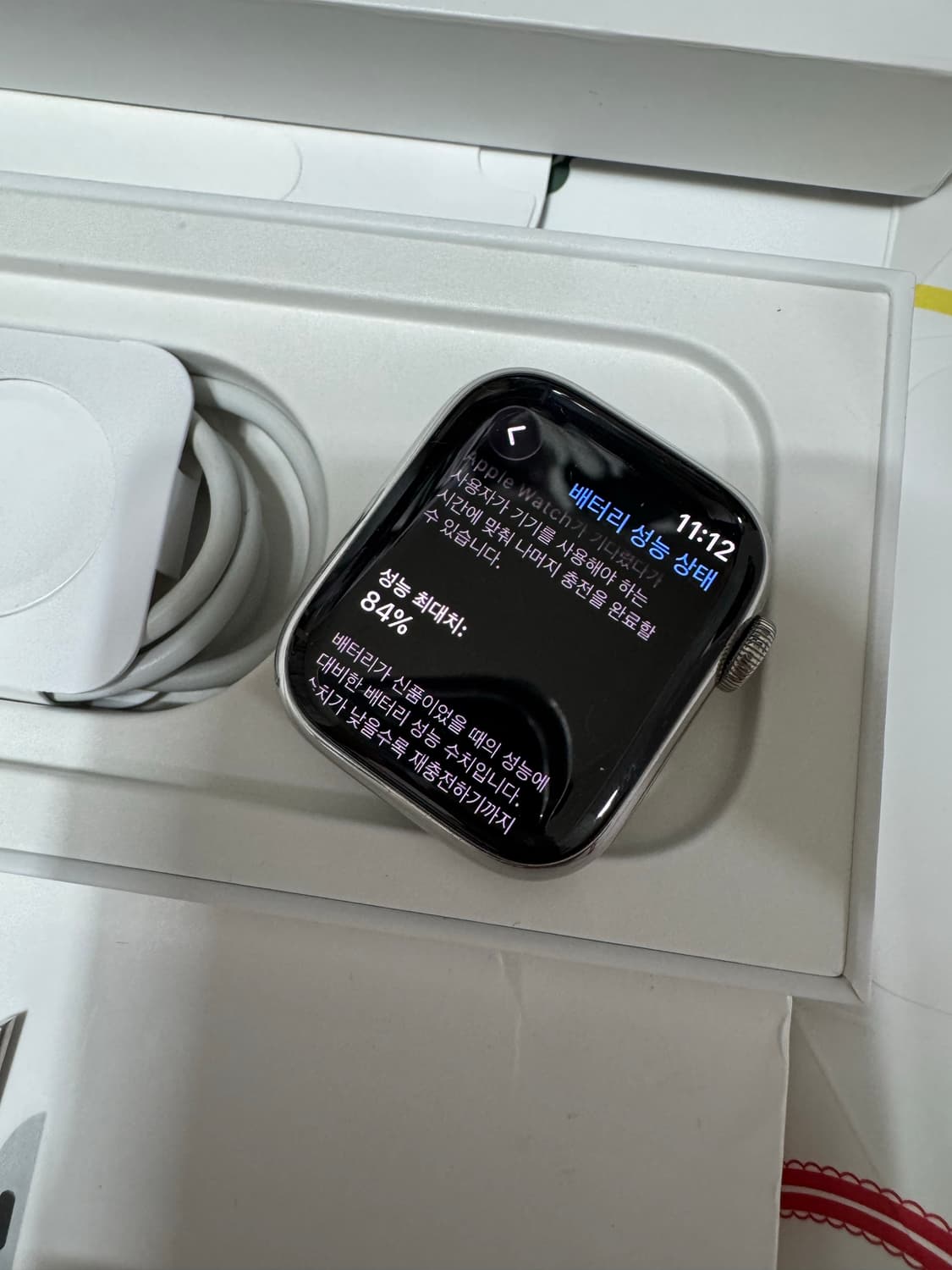 애플워치8 스테인리스스틸 실버 셀룰러 41mm 상품이미지2