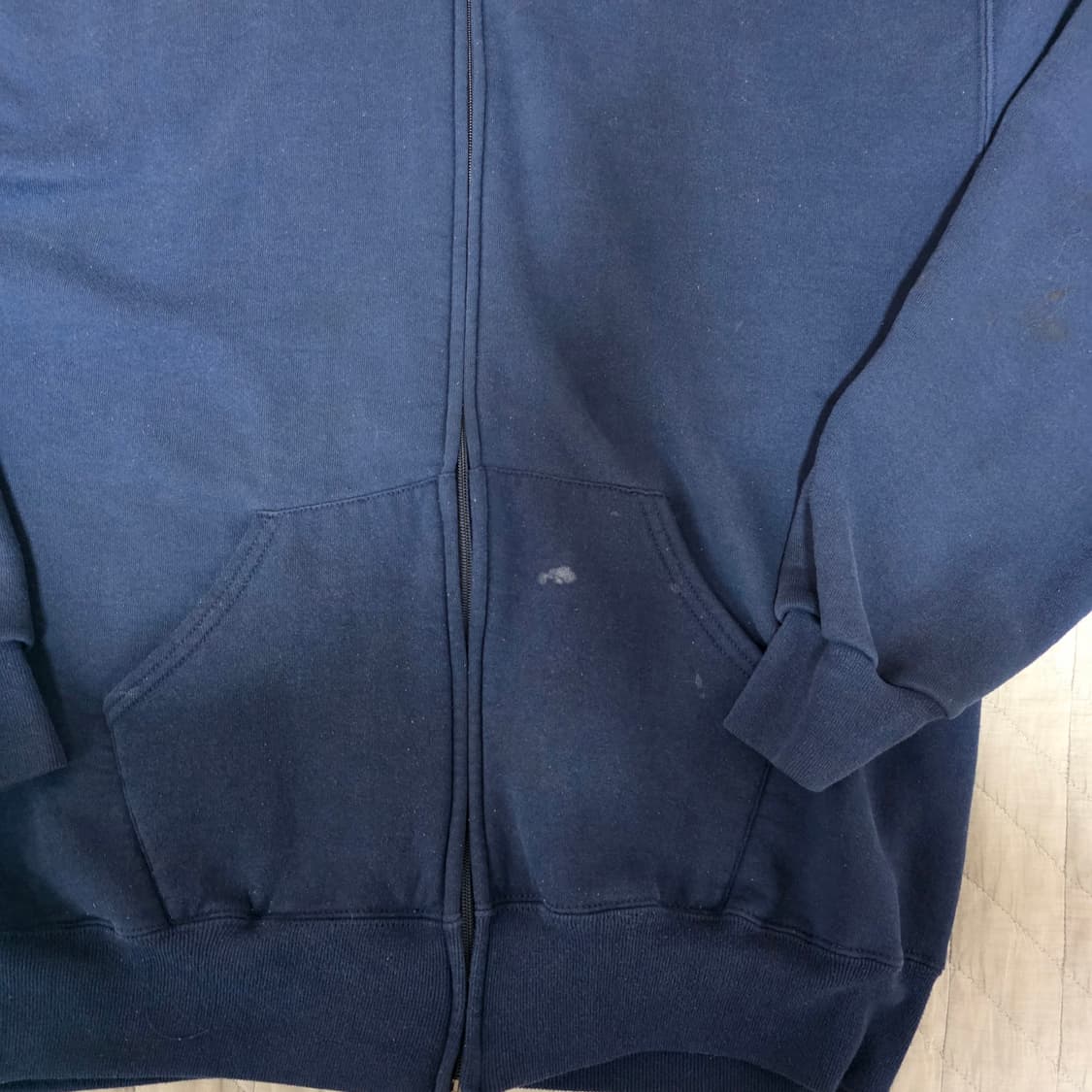 [XL] 90s 러셀 애슬레틱 후드집업 네이비 베드컨디션 ver.12 상품이미지2