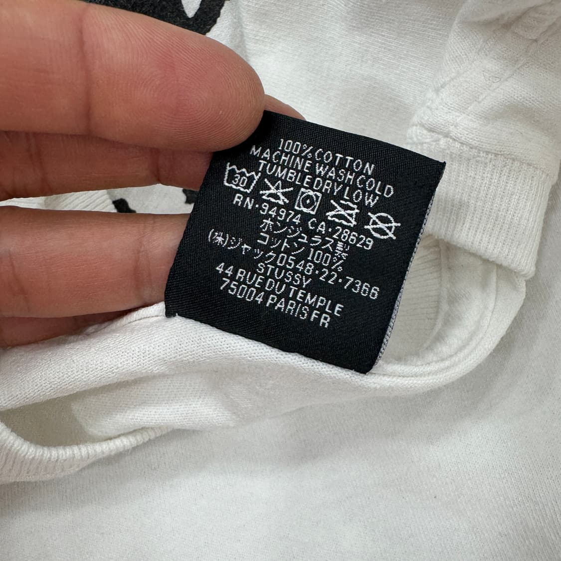 L Stussy 스투시 호놀룰루 빅로고 화이트 반팔 티셔츠  상품이미지7