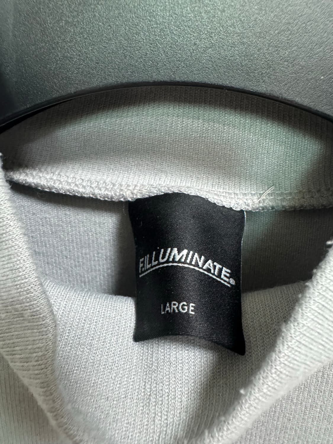 필루미네이트 그레이 반폴라 니트티셔츠 2L 95 상품이미지2