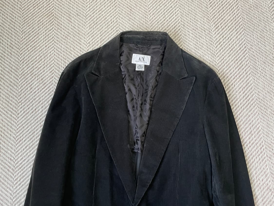 아르마니 익스체인지 블랙 코듀로이 자켓 J03547 상품이미지2