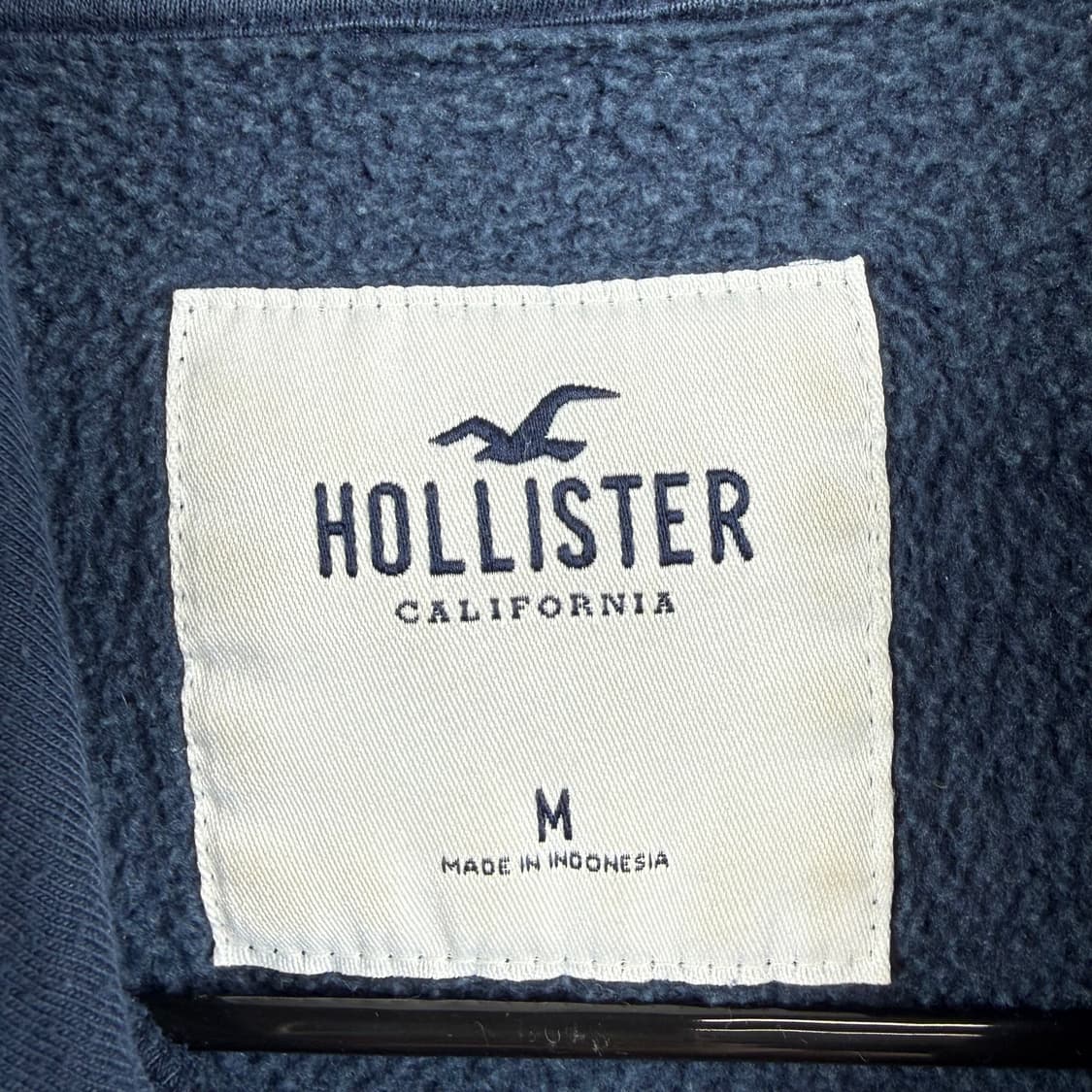 (M) 홀리스터 빅로고 후드 티 네이비 상품이미지3