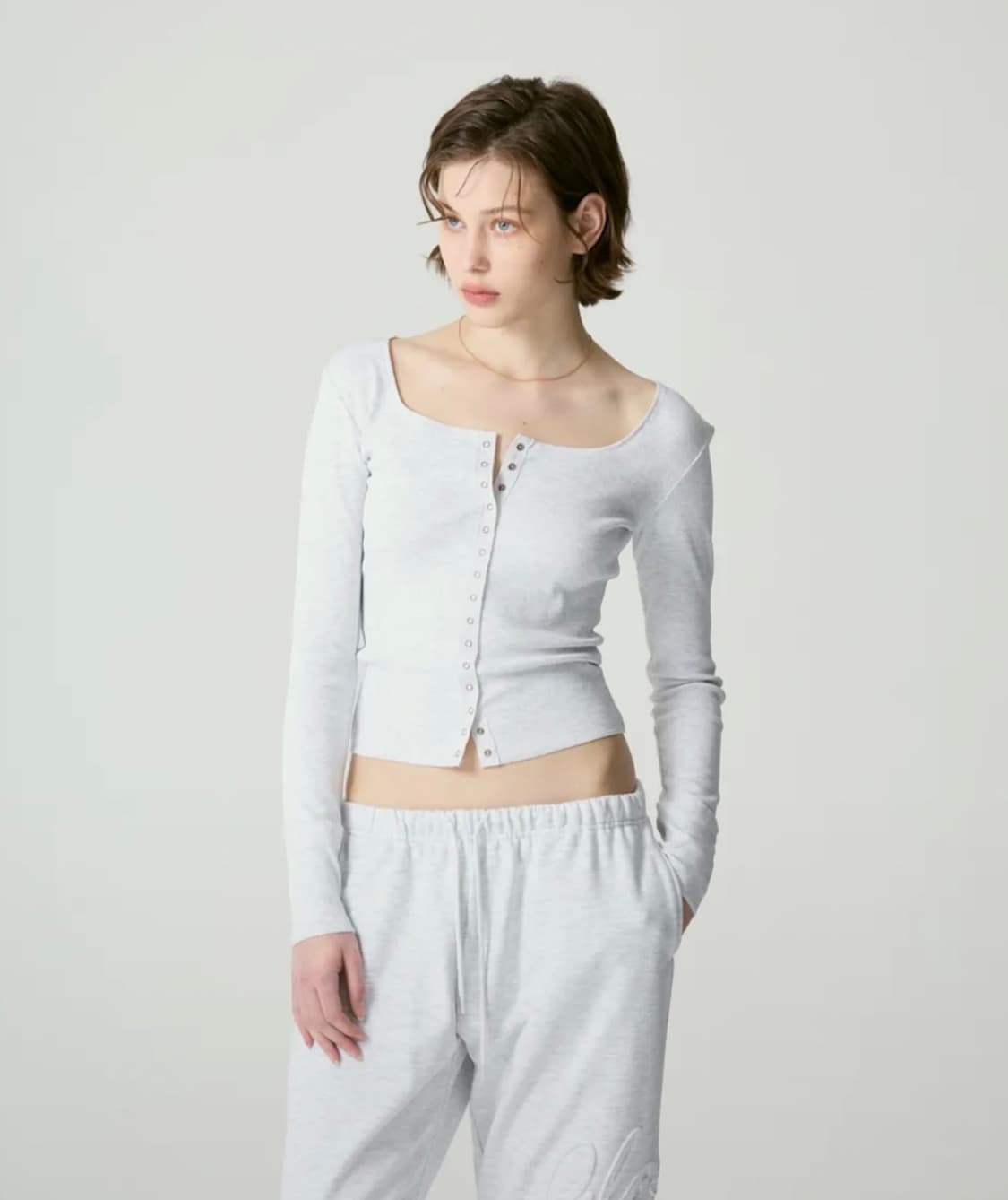 글로니 노스텔지아 멜란지그레이 NOSTALGIA LONG SLEEVE 상품이미지2