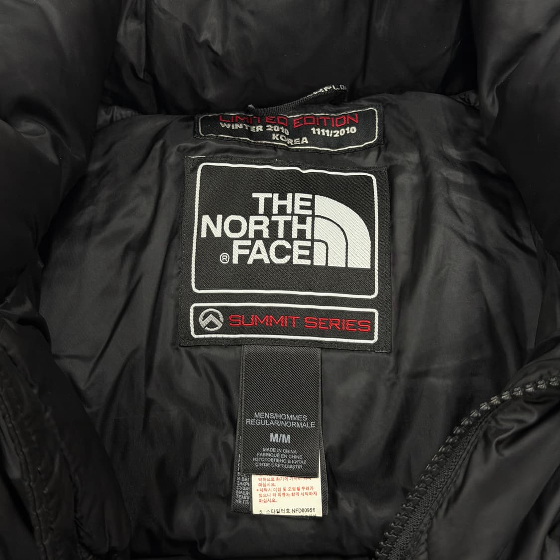노스페이스 한정판 써밋 850 LTD 퍼텍스 눕시 블랙 패딩 자켓 M 상품이미지8