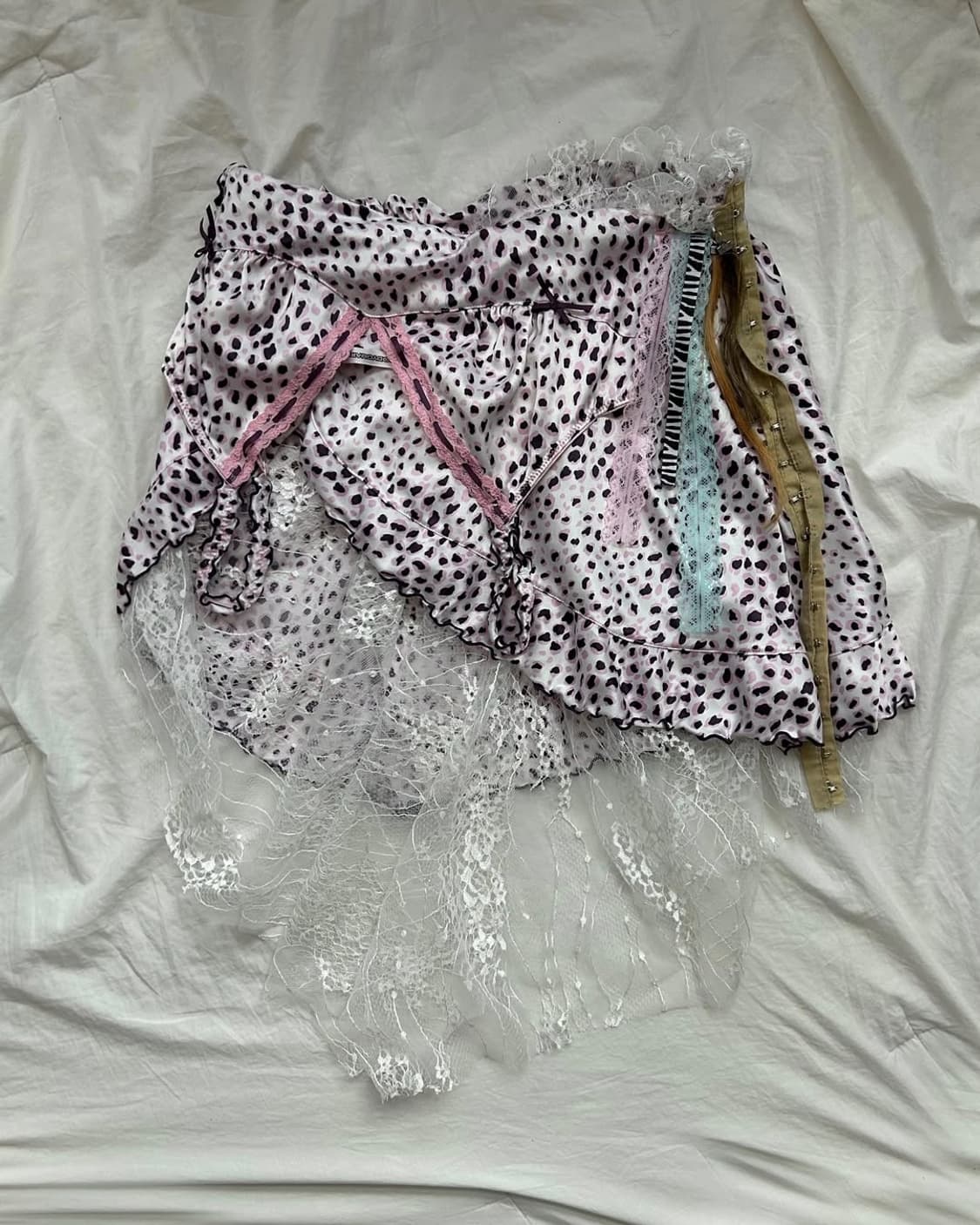 Pink leopard lace sk 상품이미지1