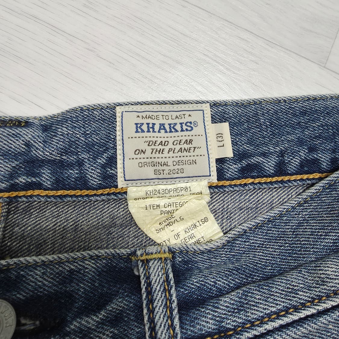 카키스 크로프트 진 미드블루 릴렉스트 핏 L 상품이미지5