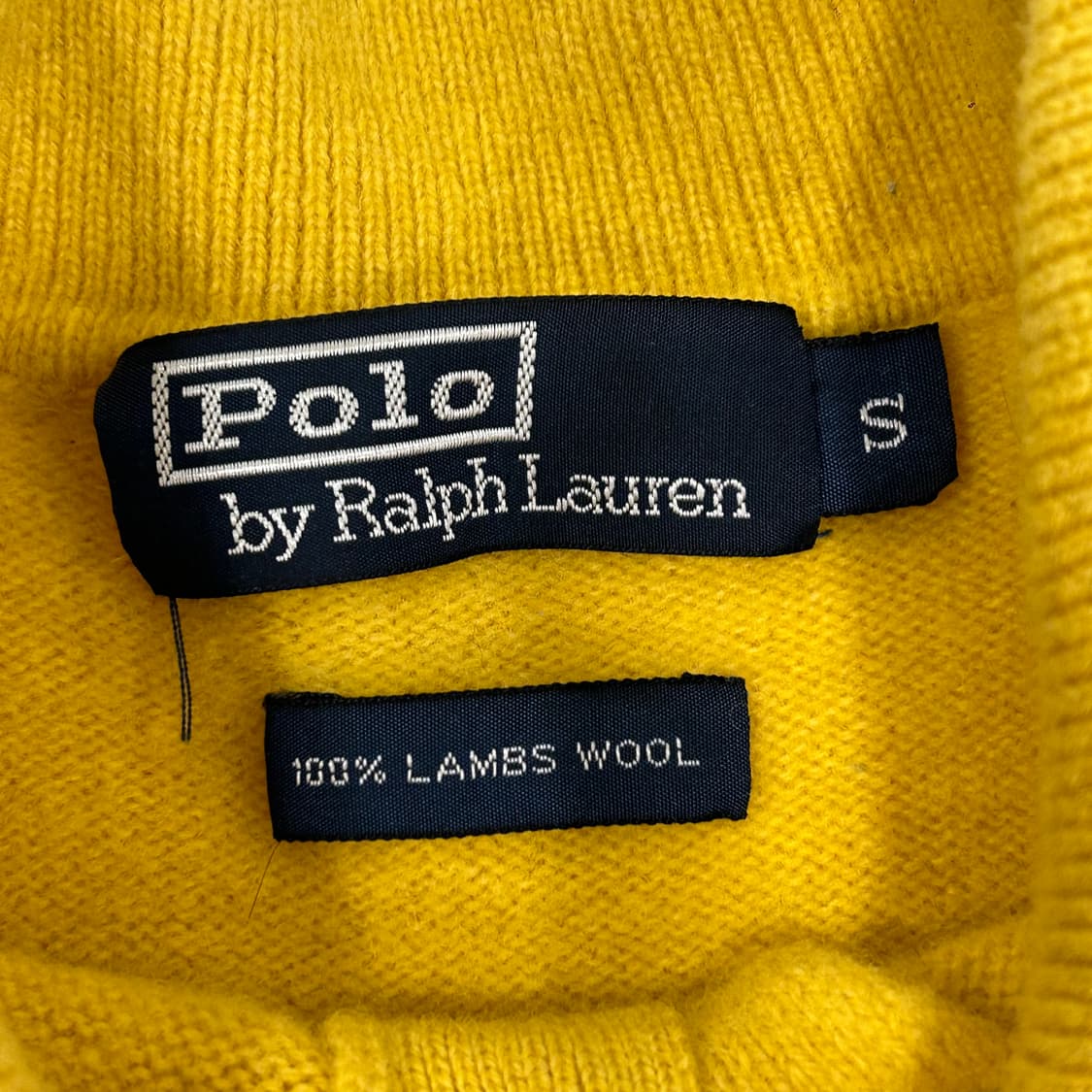 Polo 폴로 블루포니 옐로우 카라 니트 상품이미지5