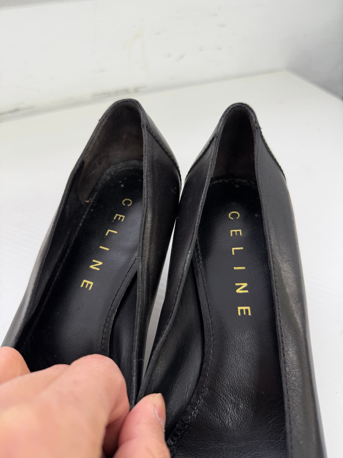 정품) 셀린느 블랙 레더 버클 로퍼 구두 37.5(245) 상품이미지7