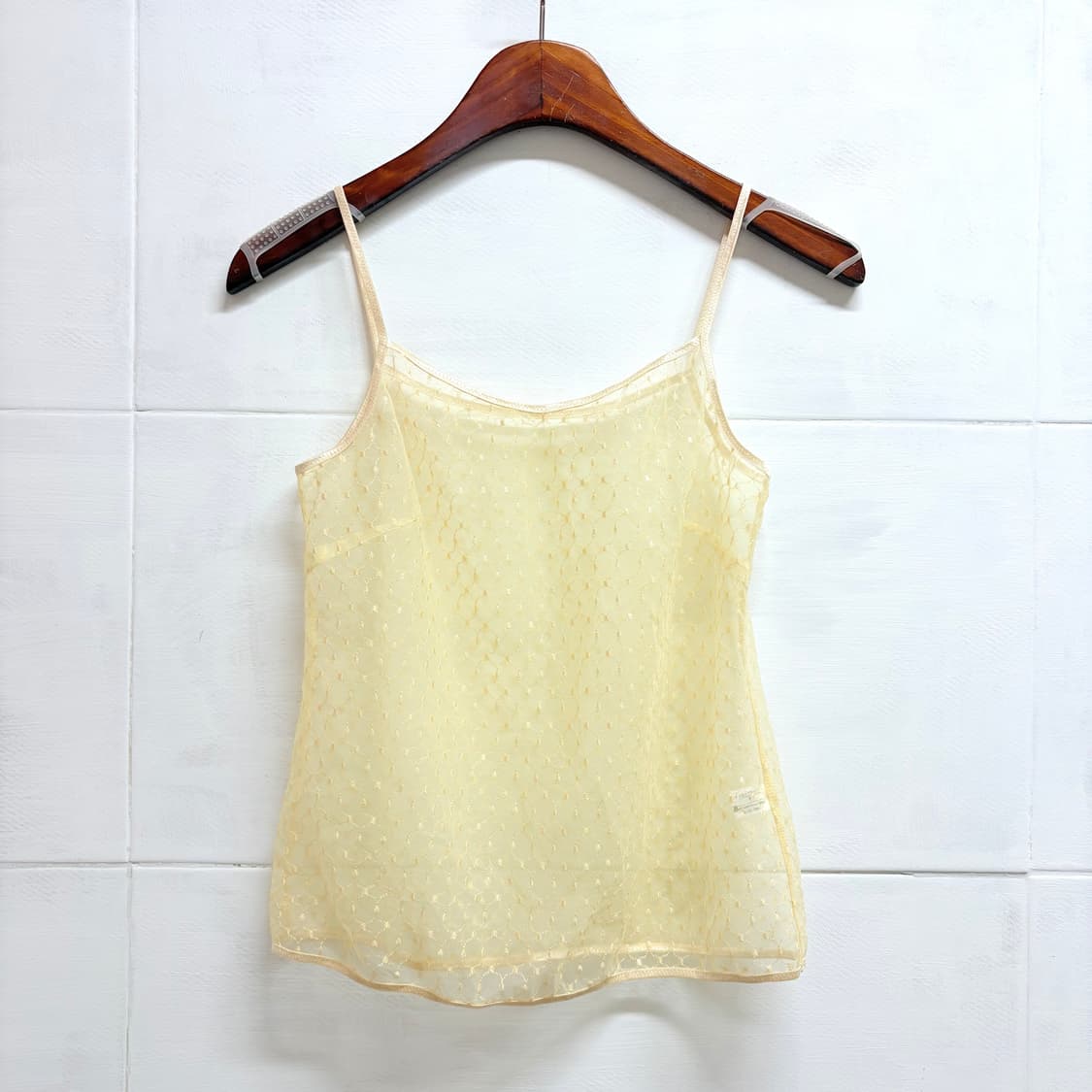 puccele 시스루 자수 슬리브리스 뷔스티에 탑 JPN  상품이미지1