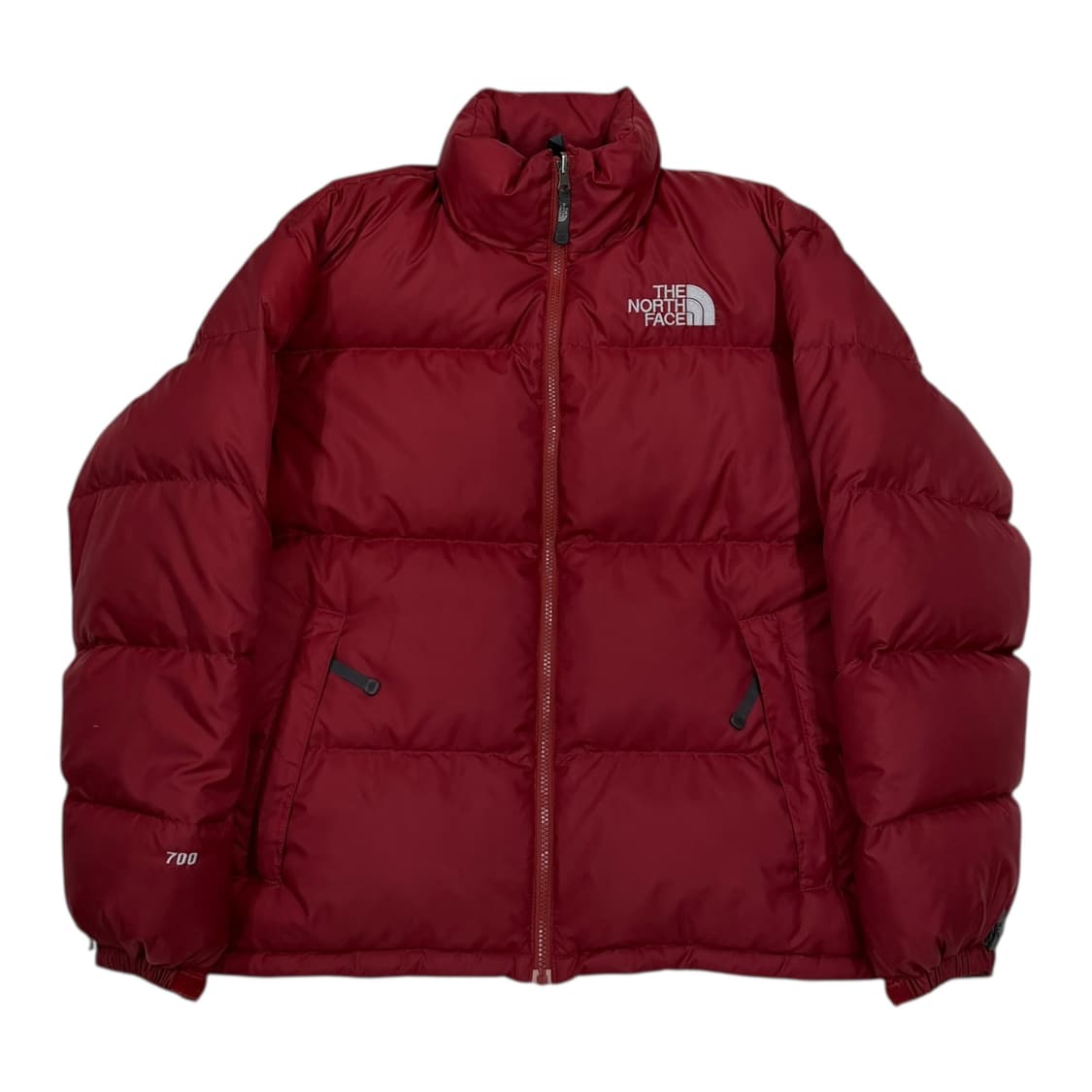 노스페이스 빈티지 구형 무광 눕시700 패딩 버건디 오렌지 L 상품이미지1