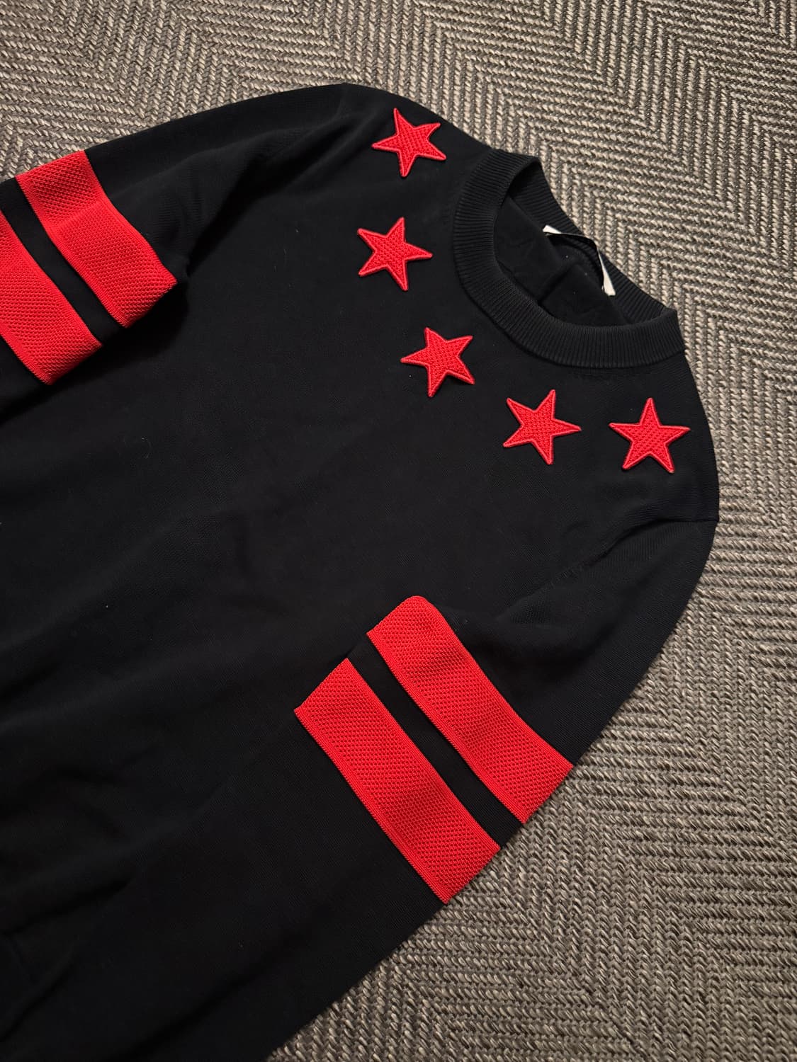 지방시 스타 패치 코튼 니트 M 상품이미지2