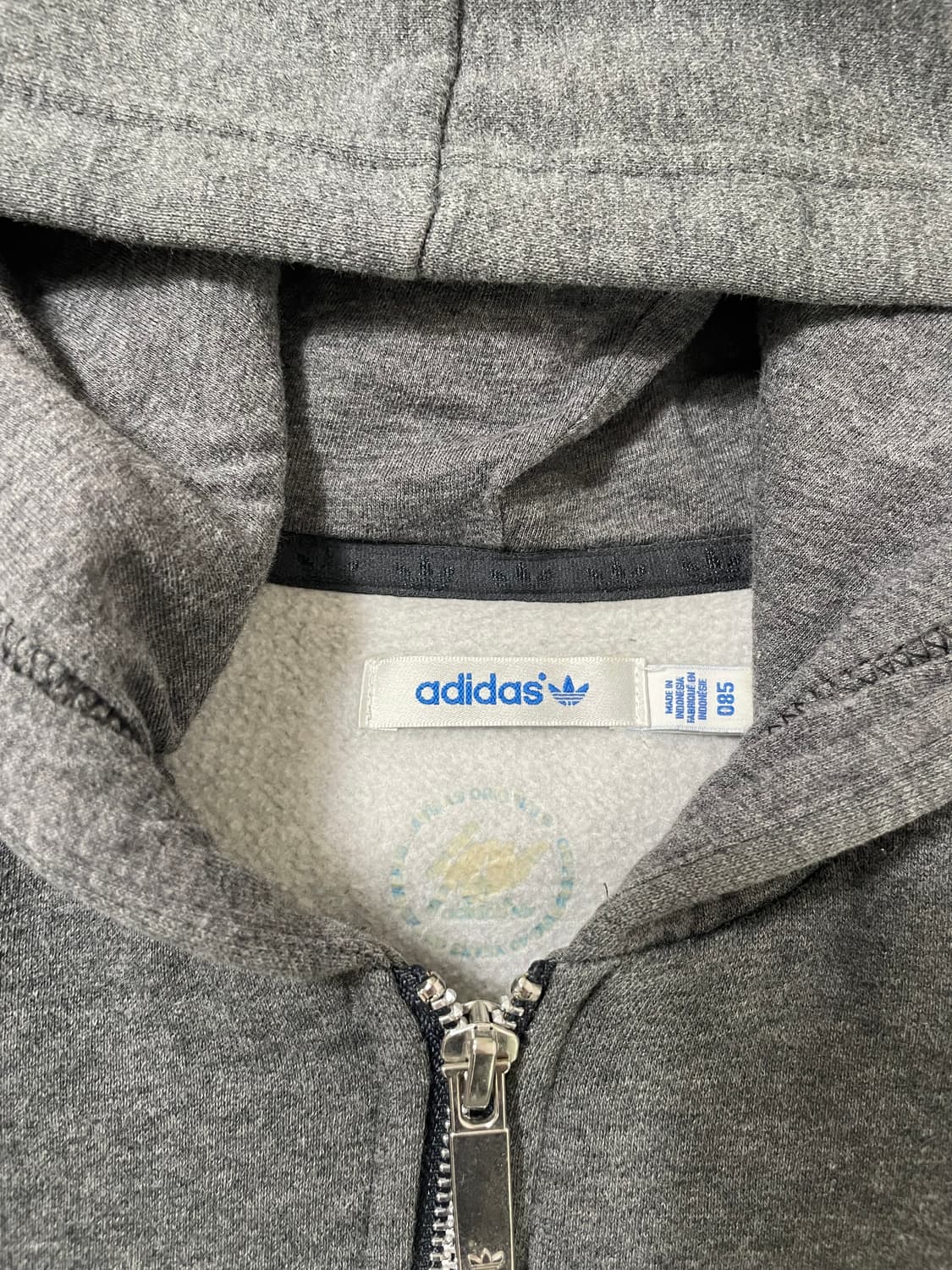 빈티지9. 아디다스 스터드 큐빅 트레포일 후드티셔츠 기모 Y2K 핀터깔 상품이미지4