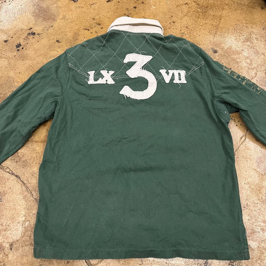 [정품/L] 폴로 랄프로렌 럭비 셔츠 긴팔 그린 b14 상품이미지4