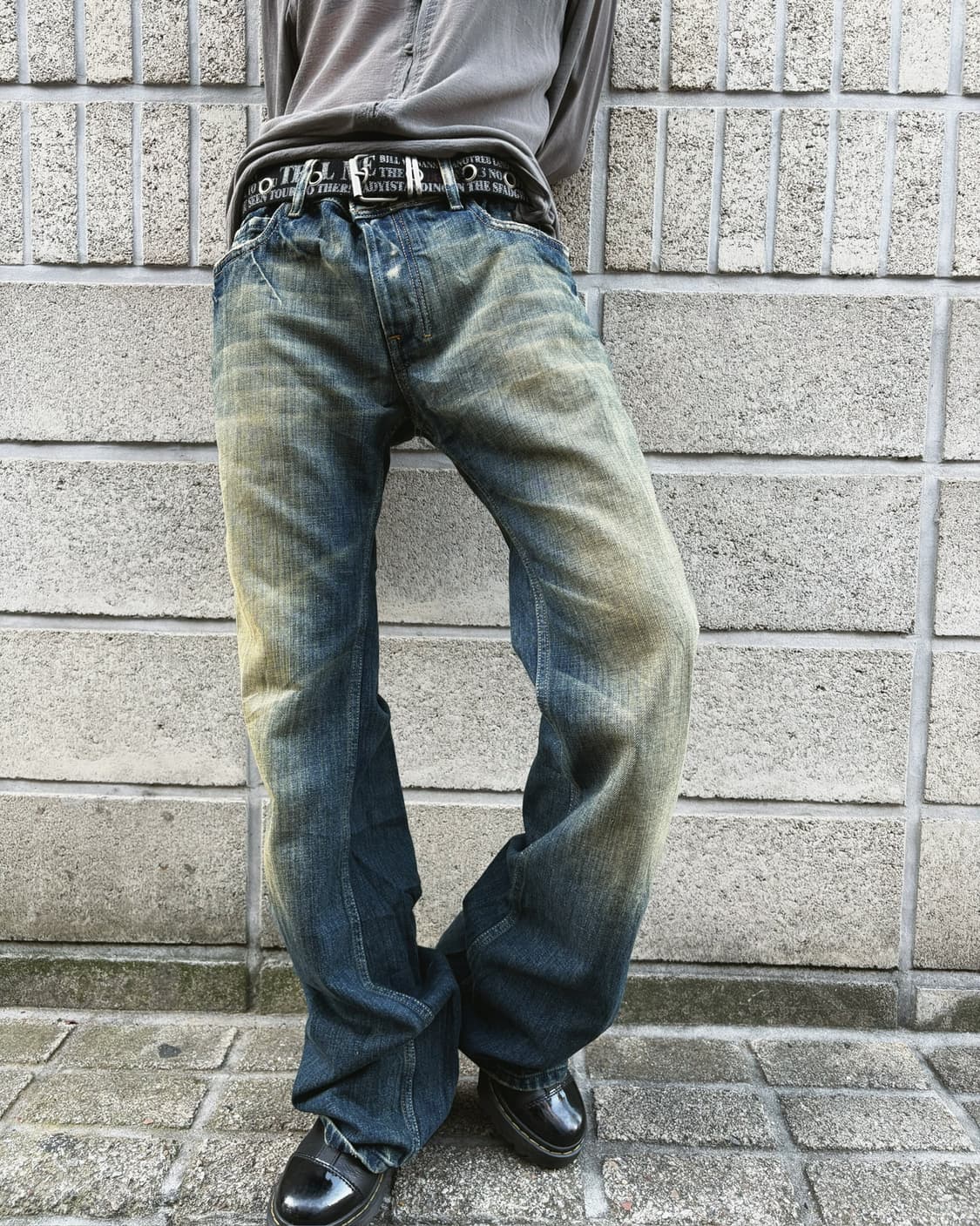 디젤 풀 워싱 그런지 데님진 상품이미지7