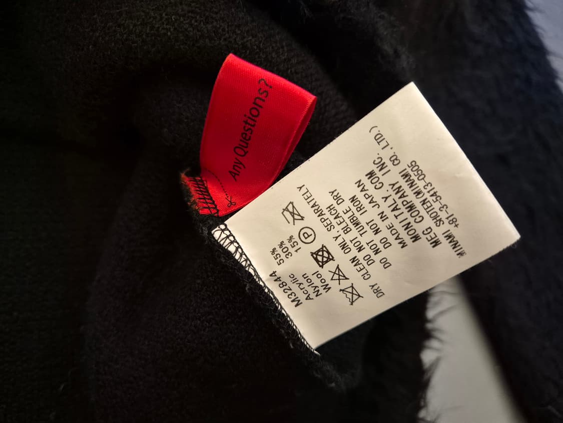 MONITALY 블랙 쉐기 스웨터 상품이미지7