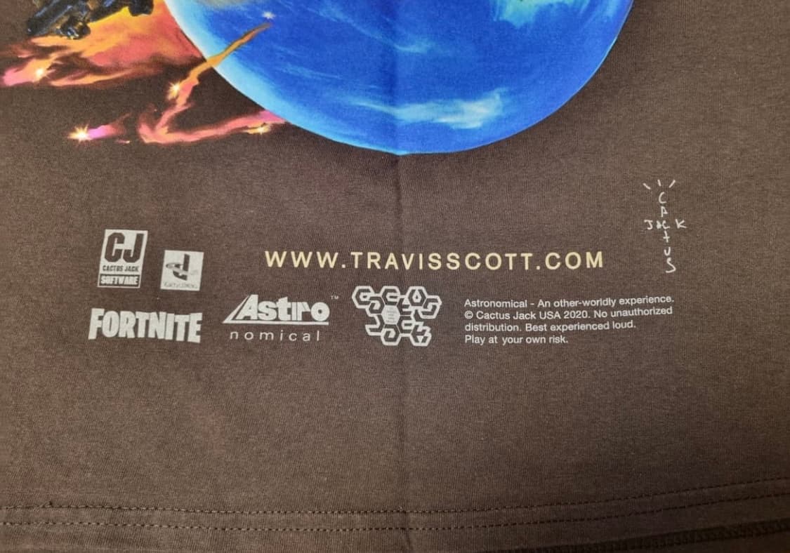 트래비스스캇 캔터스잭 포트나이트 머천다이브 L 상품이미지4