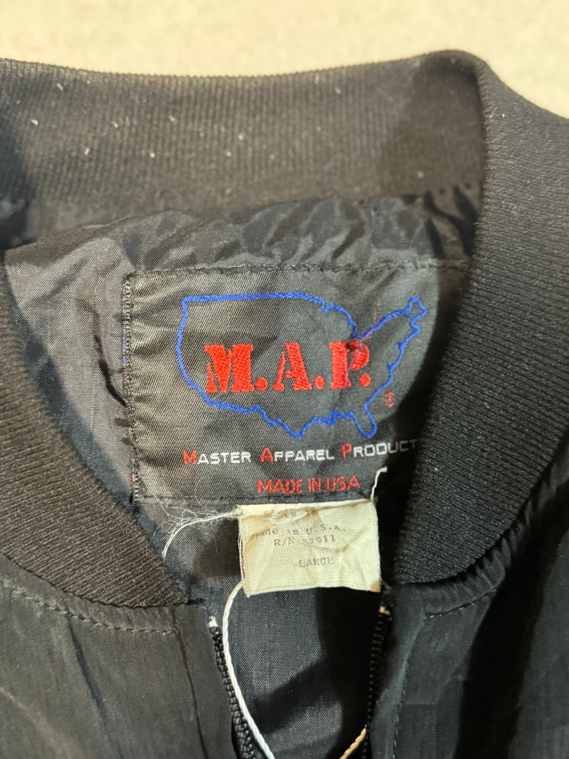 90s map 바람막이 봄버 윈드브레이커 자켓 made in usa 상품이미지4