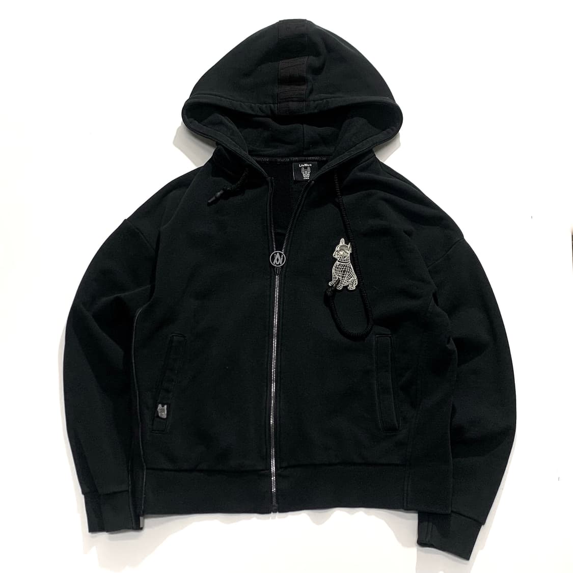 라이프워크 블랙 후드집업   상품이미지1