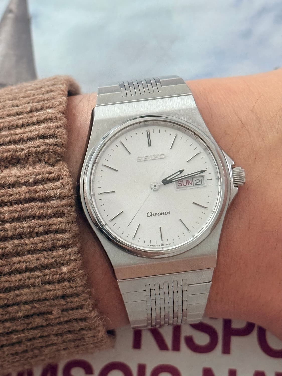 Seiko 세이코 쿼츠 Chronos Day-Date 1989 상품이미지9