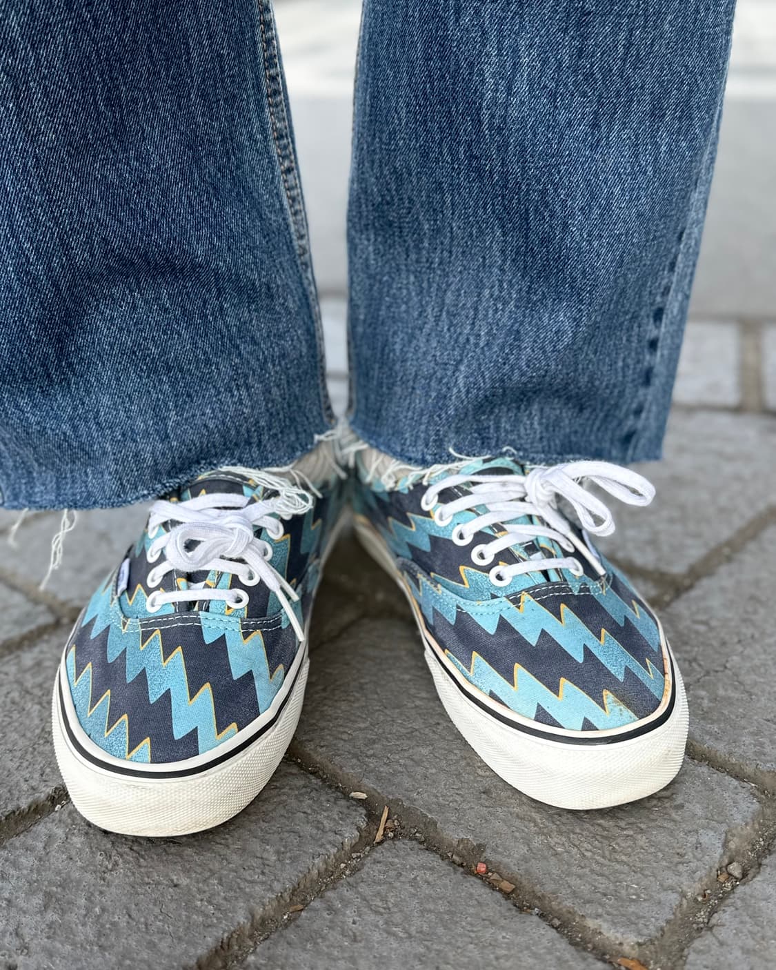 반스 x 겐조 어센틱 ‘라이트닝 볼트 - 아쿠아 블루’ US10 상품이미지8