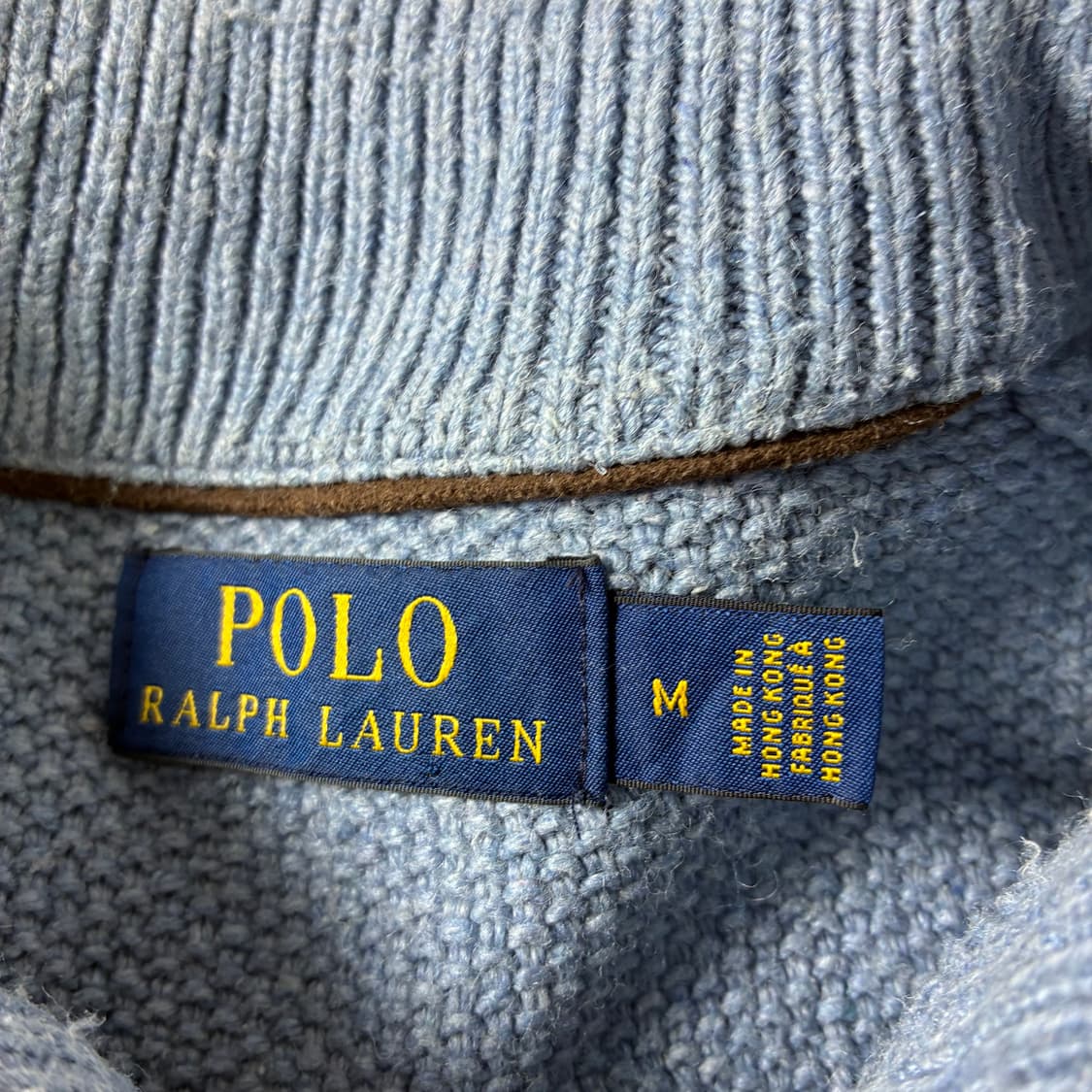 Polo  폴로 랄프로렌 자수 실크 소라 반집업 니트  상품이미지5