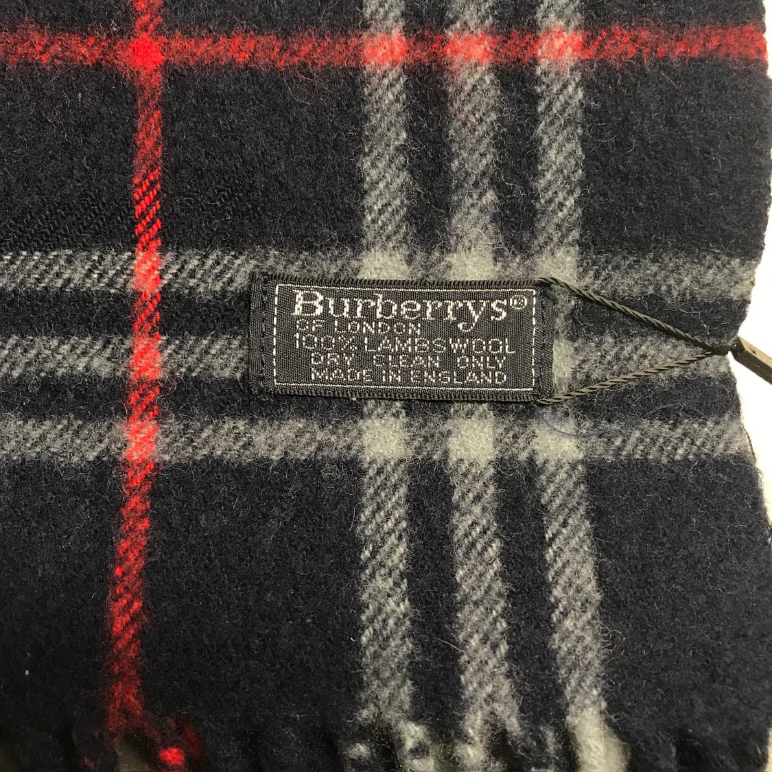 버버리 정품 램스울 머플러 네이비 상품이미지4