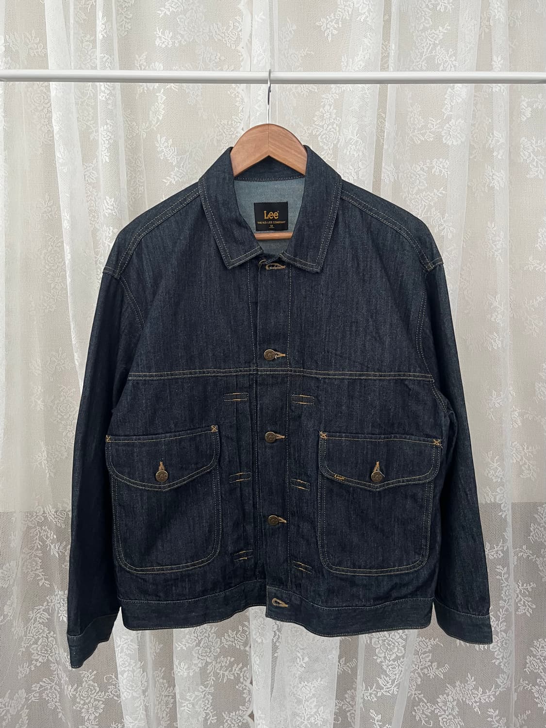 M) 리 LEE 생지 데님 트러커 자켓 상품이미지1