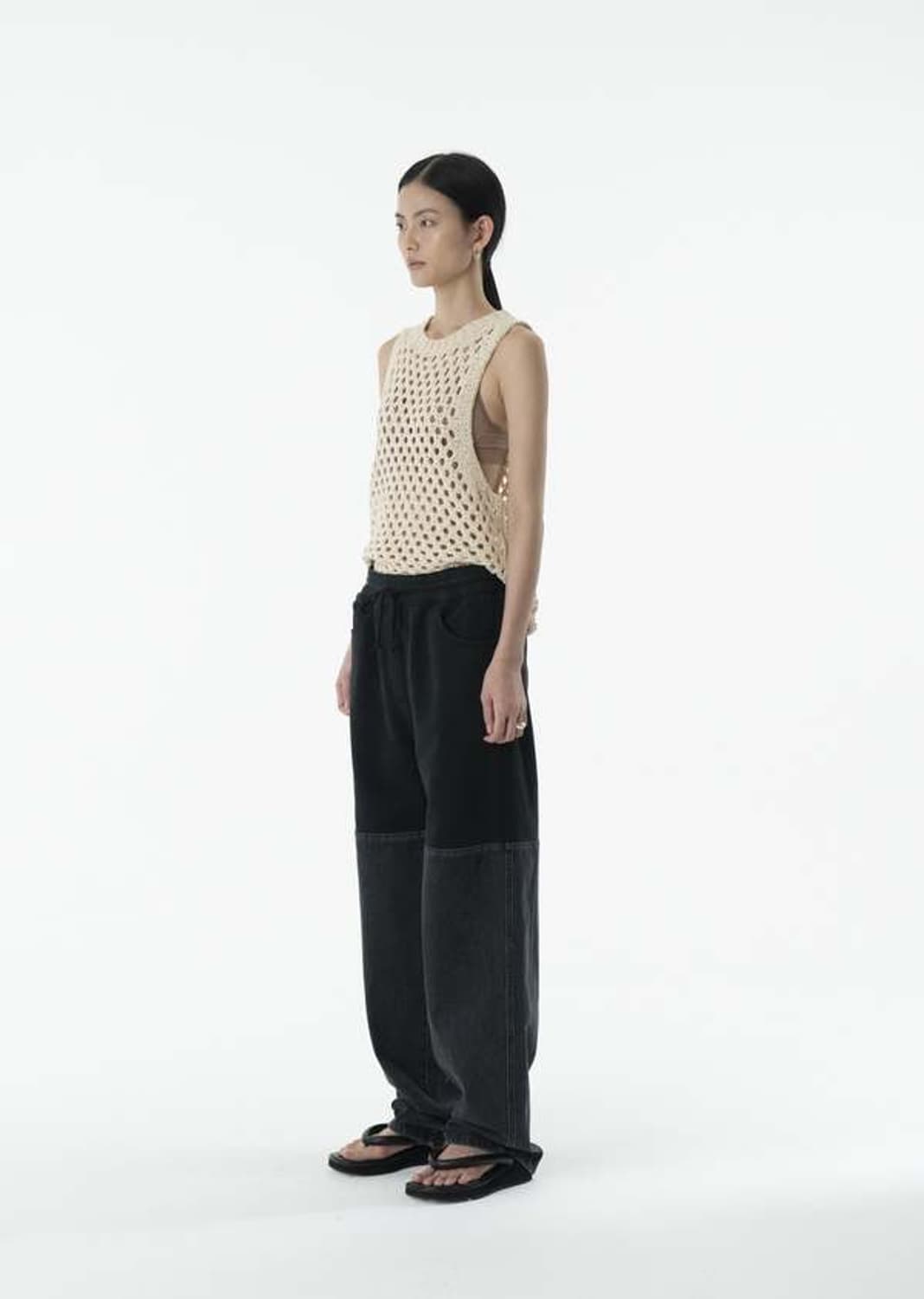 아모멘토 crochet knit vest (beige) 상품이미지3
