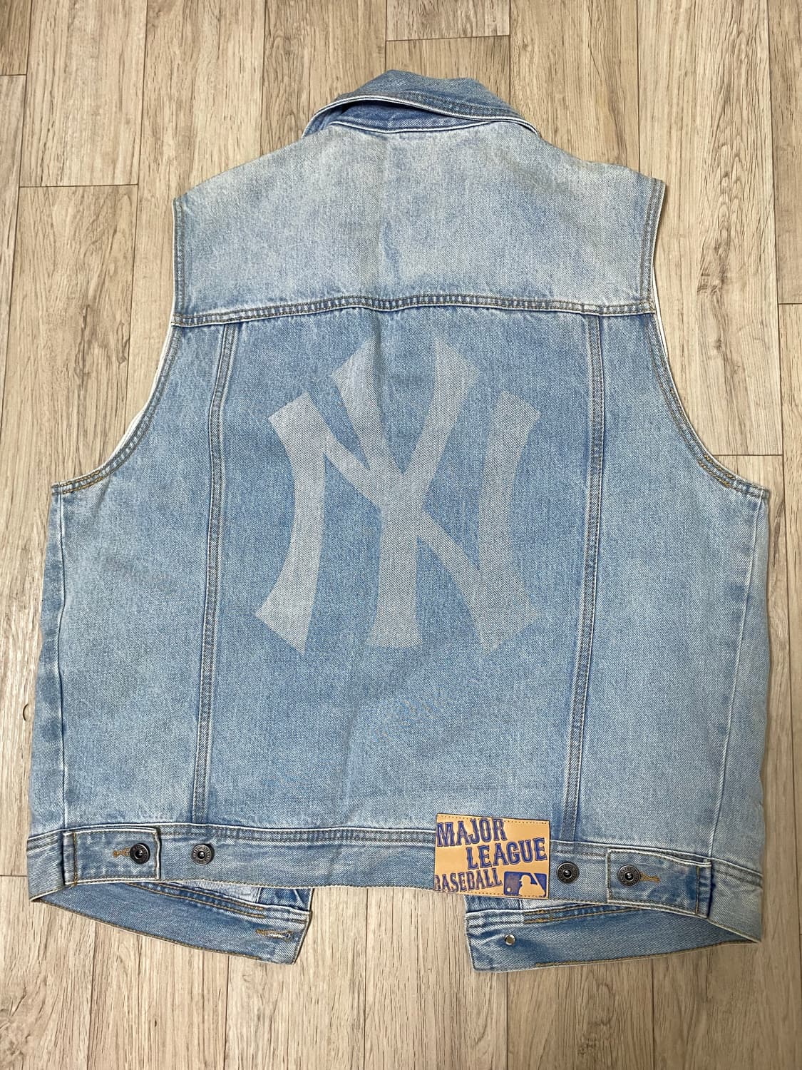 mlb 데님조끼 상품이미지2