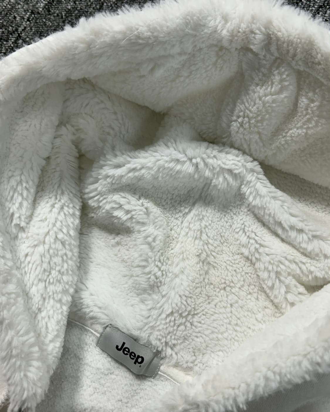 Jeep 화이트 쉐르파 후드집업  상품이미지6