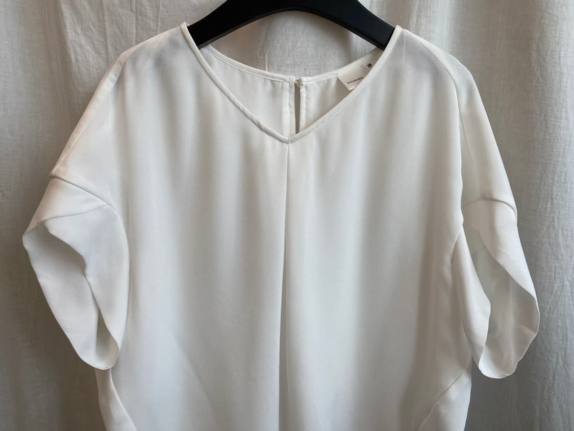 LITTLECHIC 화이트 반팔블라우스(M) 상품이미지2