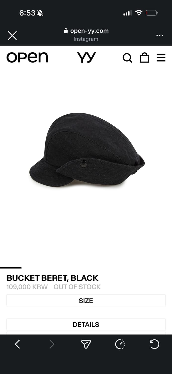 BUCKET BERET, BLACK 상품이미지1