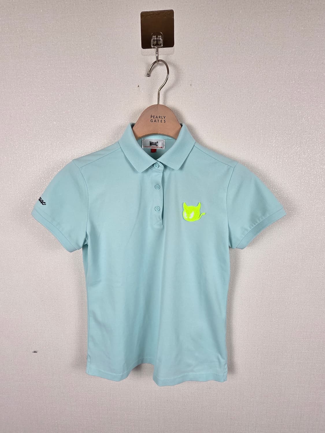 WACC 왁 여성 신품급 골프 피케티셔츠 민트 1호 (S) 상품이미지2