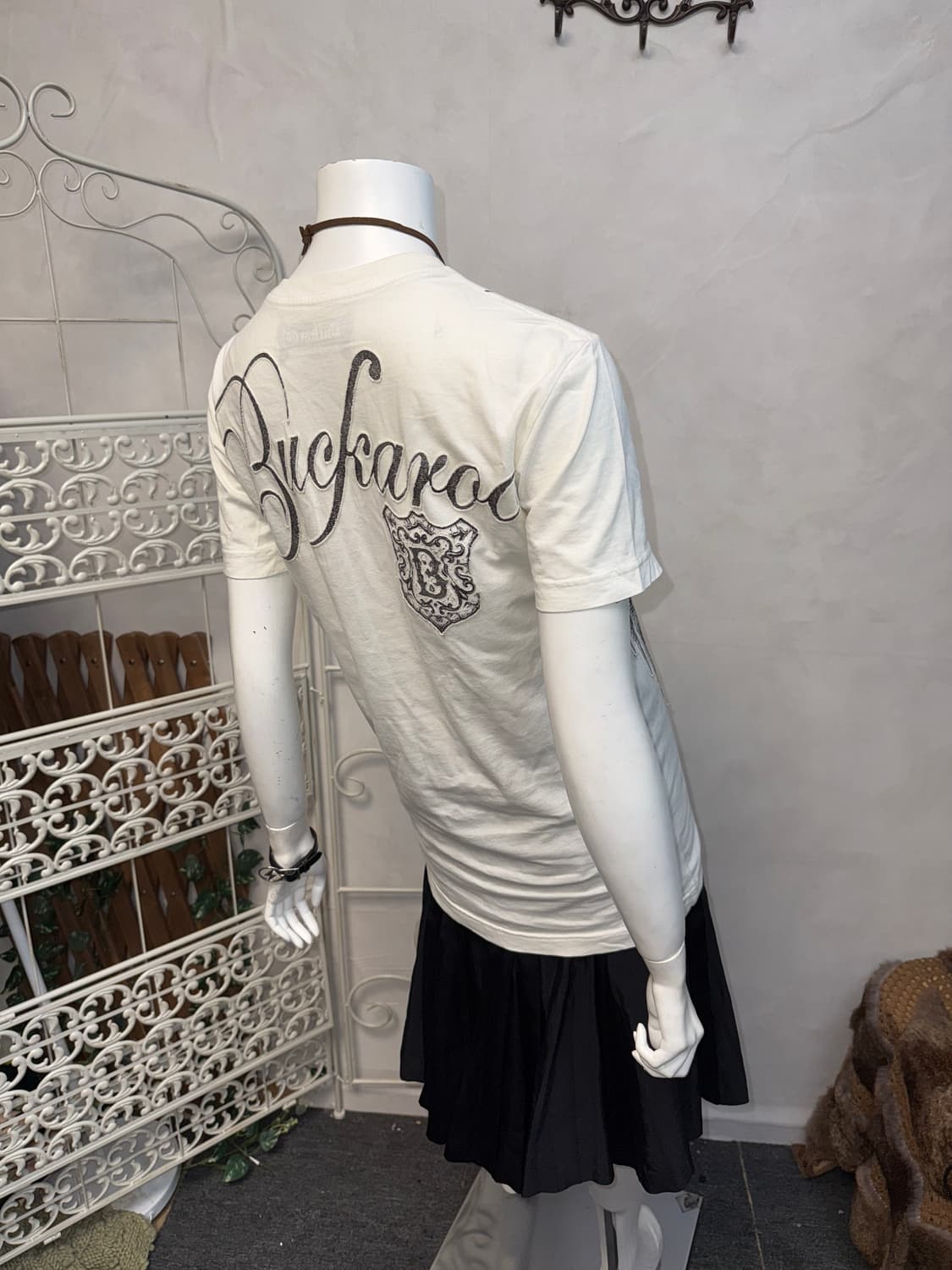 Buckaroo white oriental punk graphic 반팔티 상품이미지7