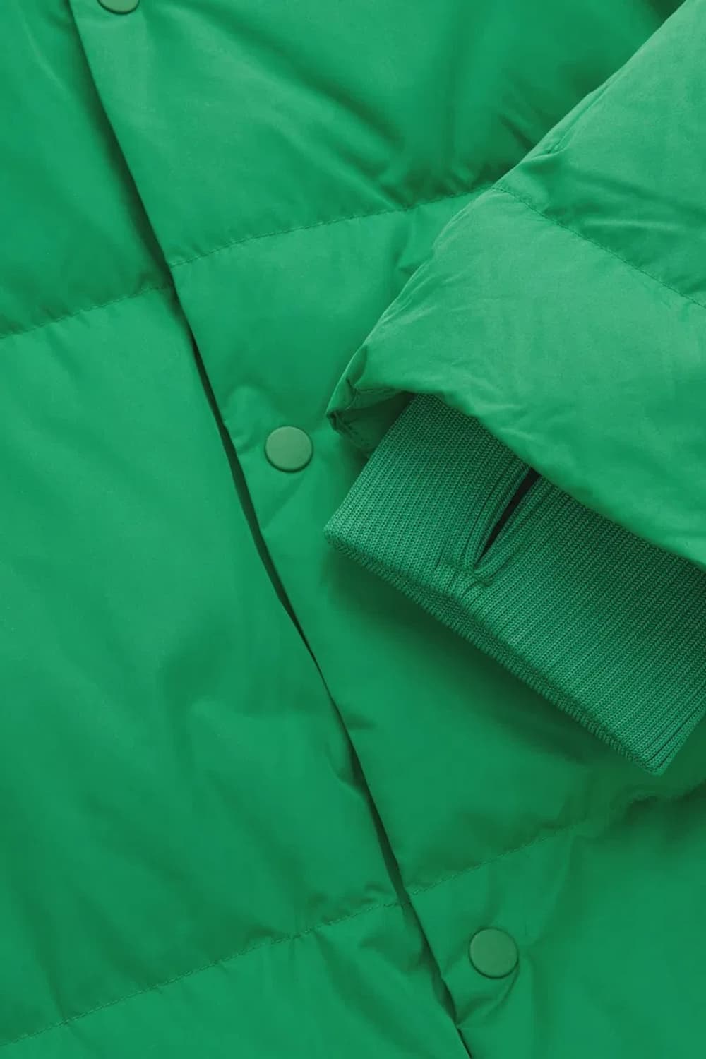 코스 숏 푸퍼 패딩 그린 상품이미지2